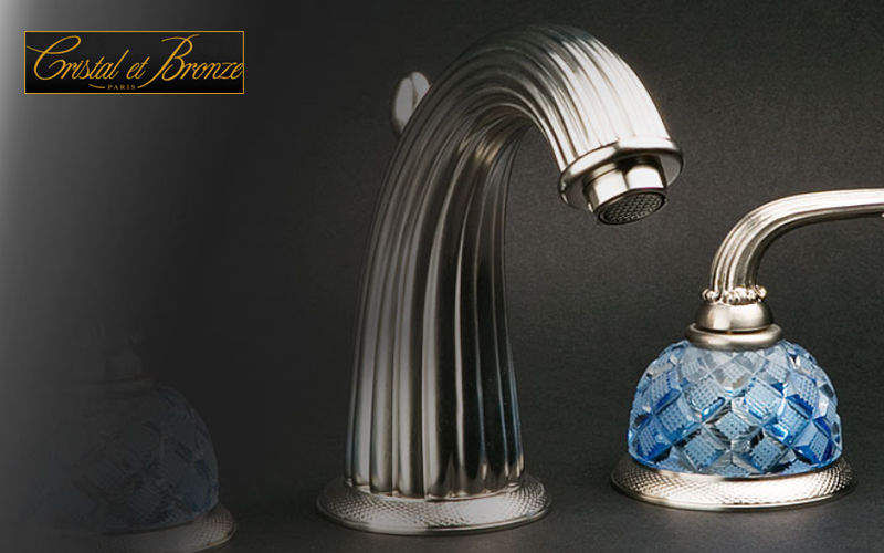 Cristal Et Bronze Mélangeur lavabo 3 trous Robinetterie Bain Sanitaires  | 