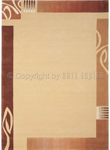 Arte Espina - tapis de petit tapis easy going 3 beige 70x140 en  - Tapis Contemporain