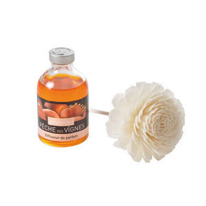 WHITE LABEL - diffuseur fleur en bois parfum pêche fraîcheur - Parfum D'intérieur