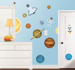 BORDERS UNLIMITED - stickers enfant dans l'espace - Sticker Décor Adhésif Enfant