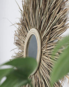 ROTIN ET OSIER - grass mirror - Miroir