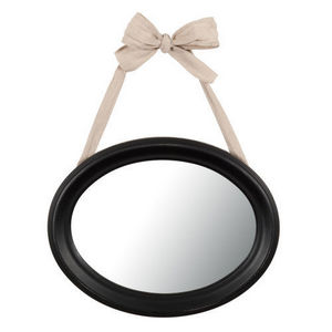 MAISONS DU MONDE - miroir ovale noir collection - Miroir