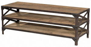 MOOVIIN - meuble télé fabbrica 3 niveaux en bois et métal 14 - Meuble Tv Hi Fi