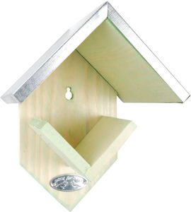 BEST FOR BIRDS - maison oiseaux en bois et aluminium 15x13x19cm - Mangeoire À Oiseaux