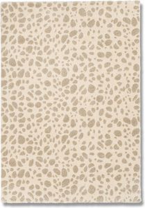 WHITE LABEL - davinci tapis marbré beige 160x230 cm - Tapis Contemporain