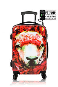 TOKYOTO LUGGAGE - red sheep - Valise À Roulettes