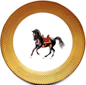 FRADKOF - cheval noble - Assiette De Présentation