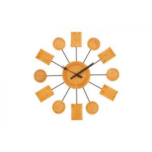 INVOTIS - horloge murale biscuit - Pendule Murale