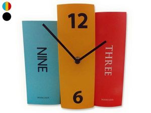 WHITE LABEL - horloge 3 livres décorative et originale couleur d - Horloge À Poser