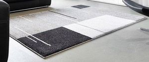 WHITE LABEL - samoa design tapis patchwork gris 160x230 cm - Tapis Contemporain