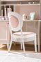 Chaise de bureau-WHITE LABEL-Chaise de bureau fille coloris rose clair