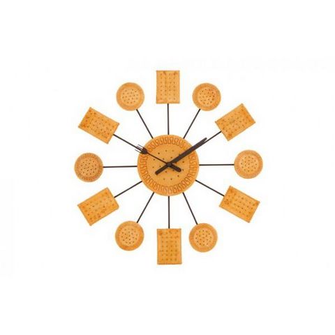 INVOTIS - Pendule murale-INVOTIS-Horloge murale Biscuit
