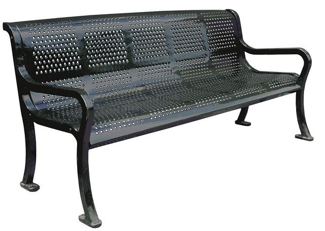KAY PARK - Banc urbain-KAY PARK-Roll Formed Perforated Benches