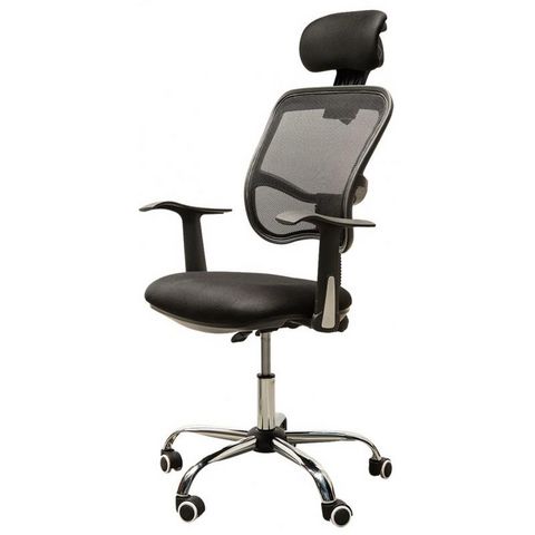 WHITE LABEL - Fauteuil de bureau-WHITE LABEL-Chaise de bureau ergonomique respirant