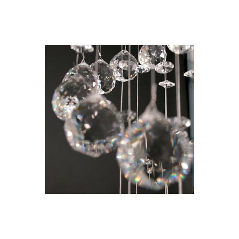 WHITE LABEL - Lustre-WHITE LABEL-Lustre plafonnier suspendu moderne cristal