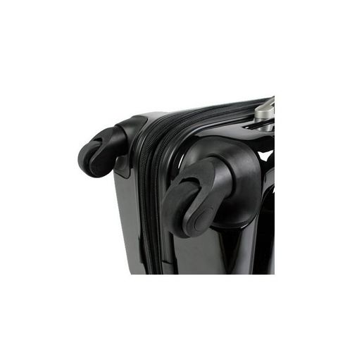 WHITE LABEL - Valise à roulettes-WHITE LABEL-Lot de 3 valises bagage noir