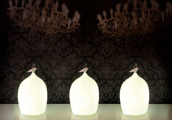 Beau & Bien - Lampe à poser à LED-Beau & Bien-SmooCage Porcelaine