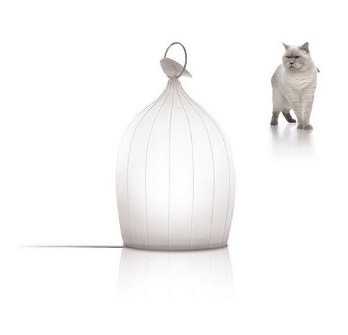 Beau & Bien - Lampe à poser à LED-Beau & Bien-SmooCage Porcelaine