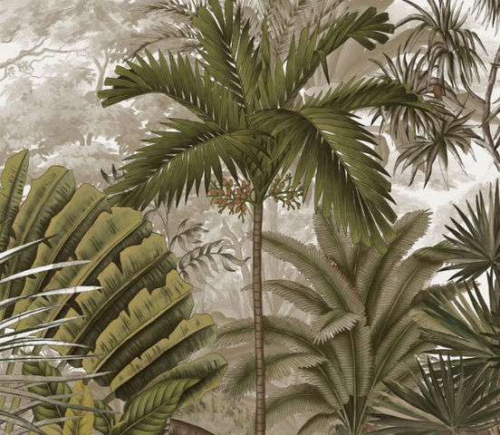 Ananbô - Papier peint panoramique-Ananbô-Nicobar Sépia
