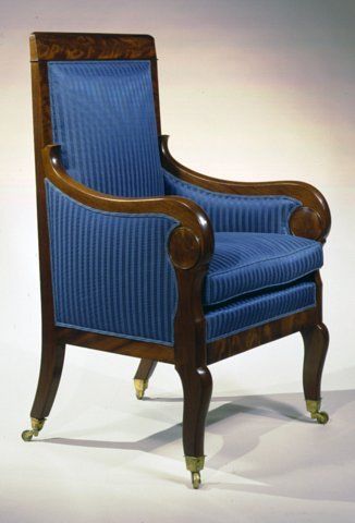 CARSWELL RUSH BERLIN - Fauteuil Marquise-CARSWELL RUSH BERLIN-Rare Restauration Bergere