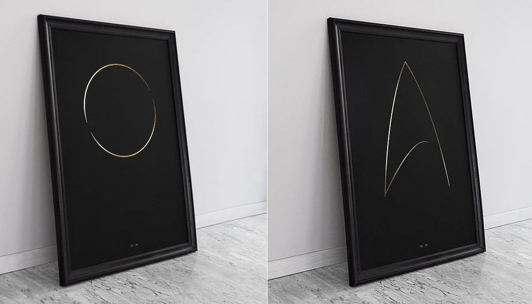 THE THIN GOLD LINE Art print Works on paper Art  | 