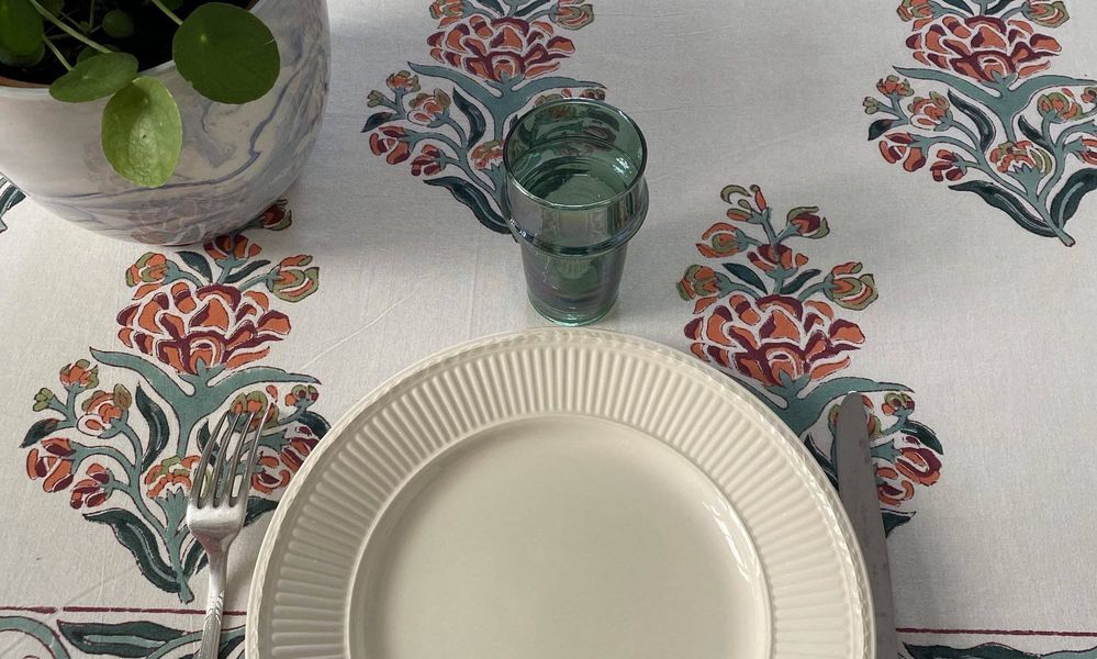 BLOOM PARIS Rectangular tablecloth Tablecloths Table Linen  | 