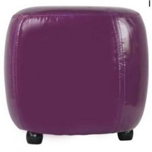 International Design - pouf rond pvc - couleur - violet - Floor Cushion
