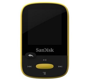 SANDISK - clip sport - jaune - 8 go - lecteur mp3 - Mp3