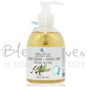 TOMELEA - savon liquide alep bio - bleu olives - 250 ml - to - Liquid Soap