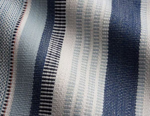 PERENNIALS AND SUTHERLAND - left bank stripe - Upholstery Fabric