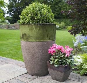 Riverhill Garden Supplies - apta ironstone tall egg pot - Flower Box