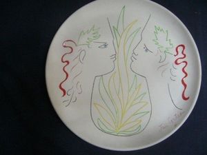 SYLVIA POWELL DECORATIVE ARTS - orphee et eurydice - Decorative Platter