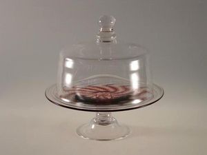 Artfull : Art For Glass - medium cloche and swirl stand - Glass Dome
