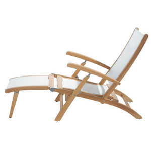 MAISONS DU MONDE - chaise longue blanche capri - Garden Deck Chair