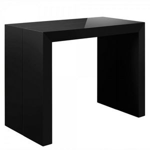 WHITE LABEL - table console extensible 3 rallonges shannon - Console Table