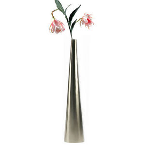 WHITE LABEL - vase soliflore design en inox - Decorative Vase