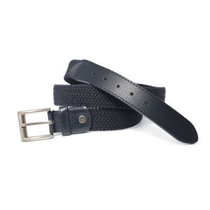 WHITE LABEL - ceinture en élastique tressé et cuir - Belt