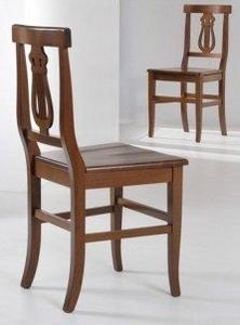 WHITE LABEL - chaise liretta design noyer foncé - Chair