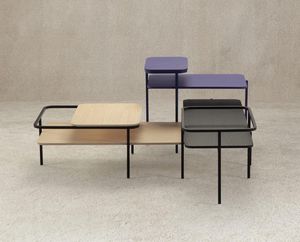 MUT DESIGN - table basse rectangulaire duplex  - Rectangular Coffee Table