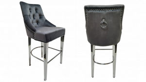 mobilier moss - romane gris-- - Bar Chair