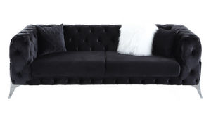 mobilier moss - sivas noir-_- - 3 Seater Sofa