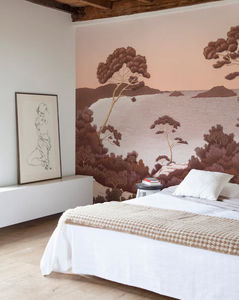 ISIDORE LEROY - port-cros bpis de rose - Panoramic Wallpaper
