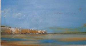 www.maconochie-art.com - south sea wall - Oil On Canvas And Oil On Panel