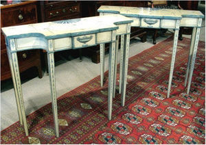 ERNEST JOHNSON ANTIQUES - painted console tables - Console Table
