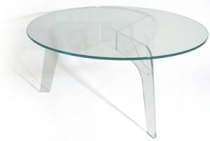 Collesseum Glass Furniture Of London - disc - Round Diner Table