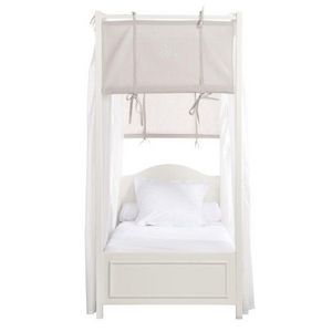 MAISONS DU MONDE - en bois blanc manosque - Single Canopy Bed