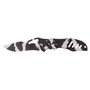 WHITE LABEL - couteau commando zébré plat - Kitchen Knife