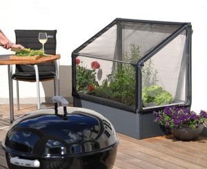 Growcamp - potager surélevé à adosser 120x62x108cm - Mini Greenhouse