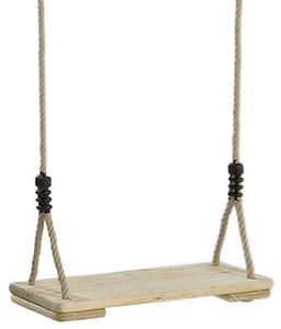 Kbt - balançoire en pin traité avec cordes en chanvre sy - Swing