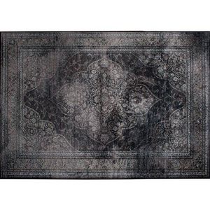 WHITE LABEL - tapis style persan rugged noir de zuiver 170 x 240 - Classical Tapestry
